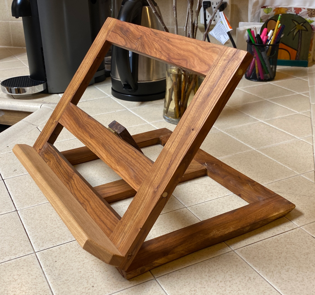 folding cookbook stand