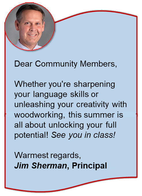 Summer 2024 Principal's Message
