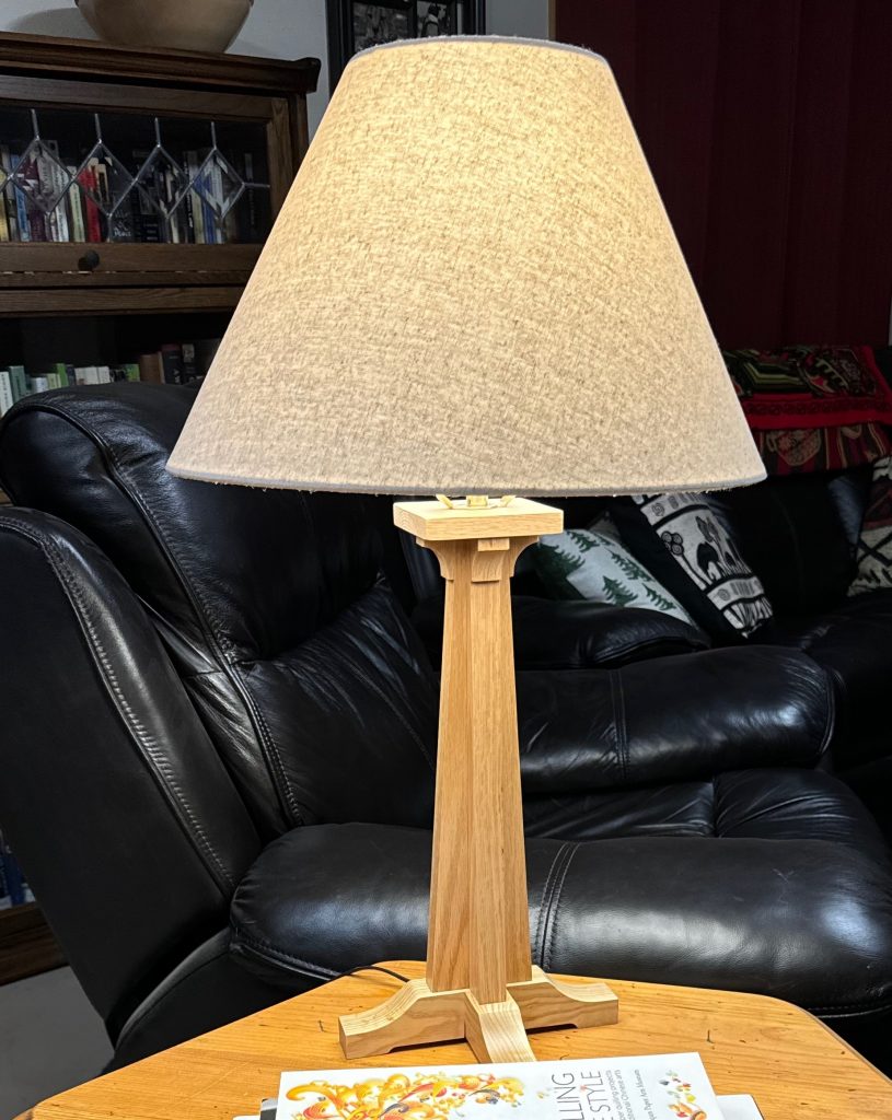 Woodworking 2 Project - Craftsman Style Table Lamp