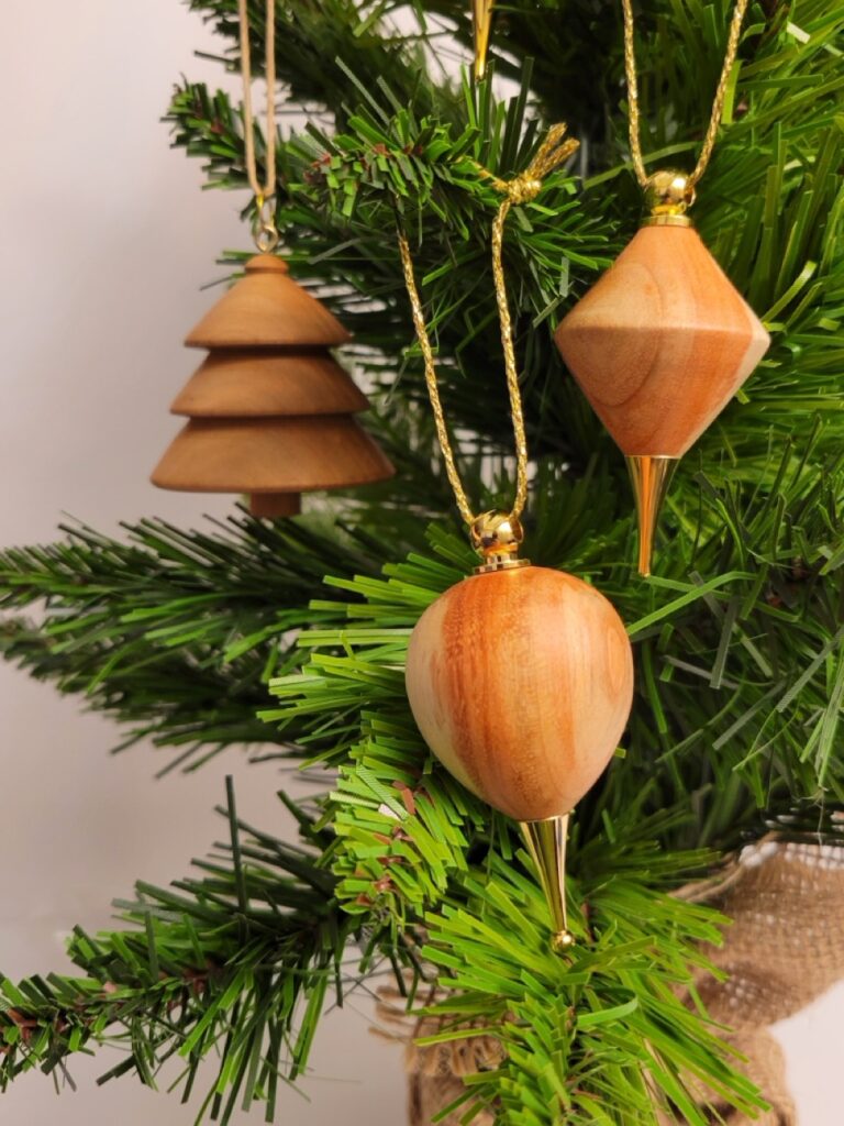 woodturning holiday ornaments